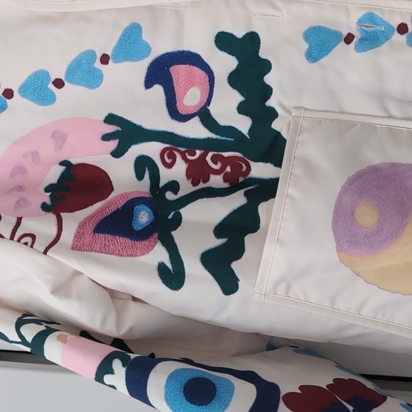 NWT Commense Strawberry Floral Coat Coastal - Picture 6 of 7